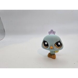 Littlest Pet Shop Exclusive Teal and Lavender accented Peacock Bird #1719 LPS 3